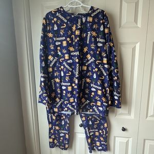 Vikings football pajamas